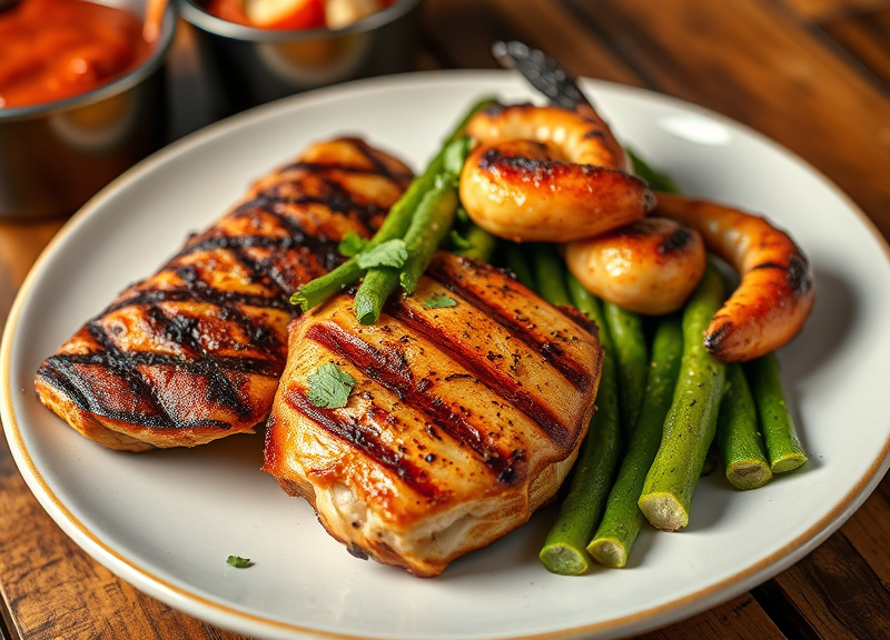 Grilled Chicken & Seafood
