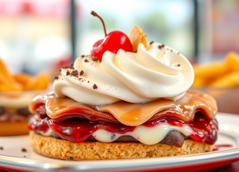 What are the calorie ranges for desserts at Checkers?