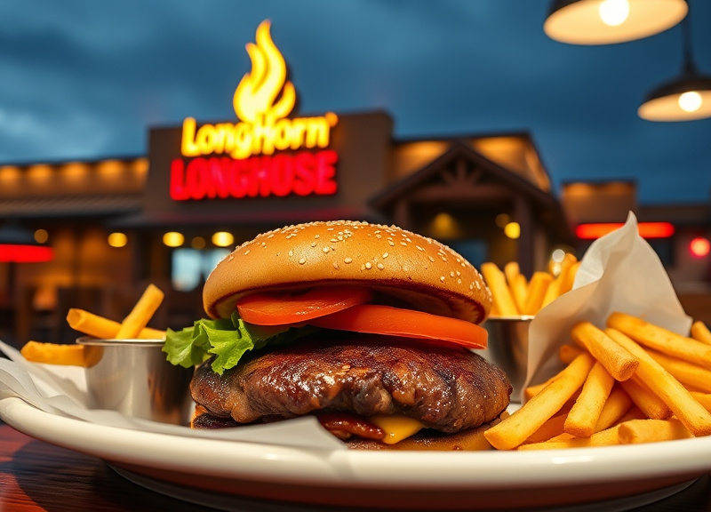 What time is the LongHorn lunch menu available?